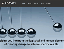 Tablet Screenshot of alidavies.com